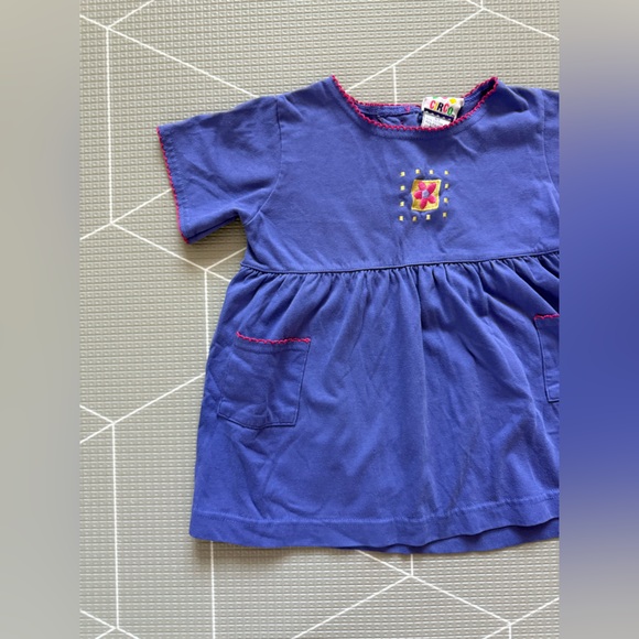 Circo Other - Circo|Baby girl/toddler vintage dress in Blue-Purple with Embroidered Design•